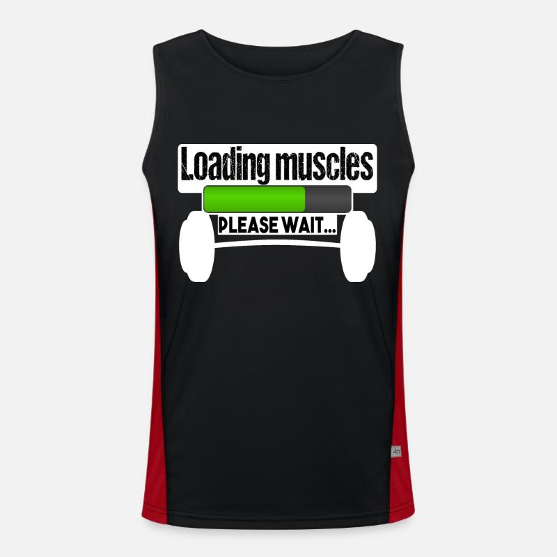 Loading muscles Funktionelles Kontrast-Tank Top für Männer 
