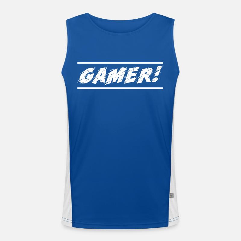 Game Gaming PC Men's Functional Contrast Tank Top 