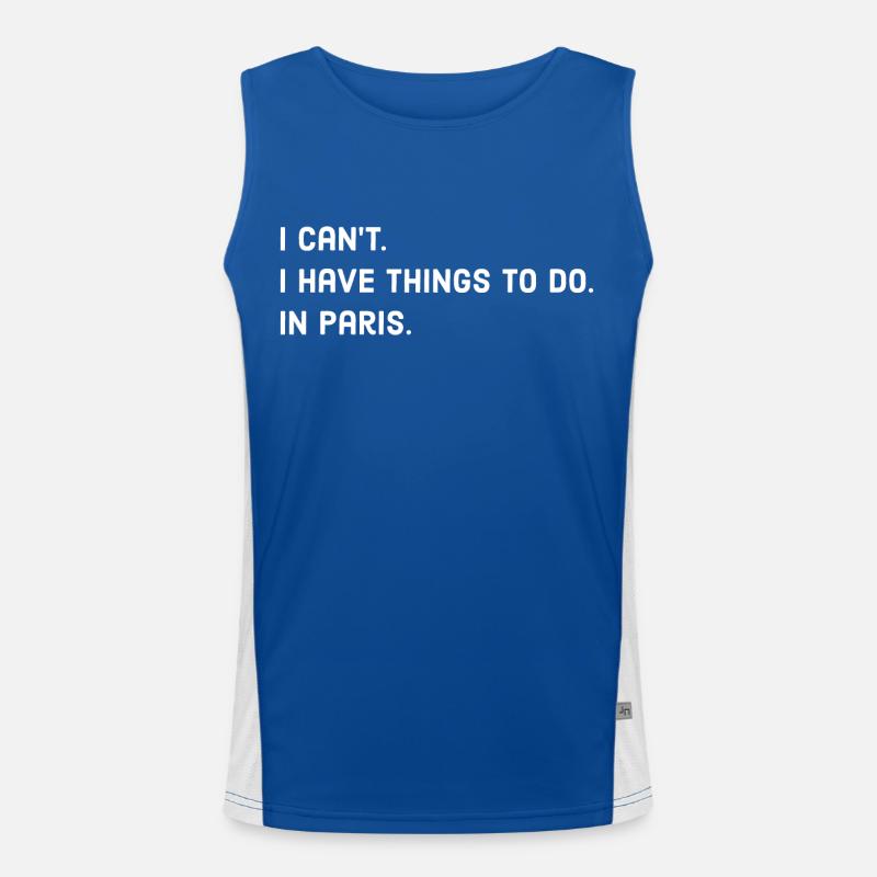 Paris Men's Functional Contrast Tank Top 