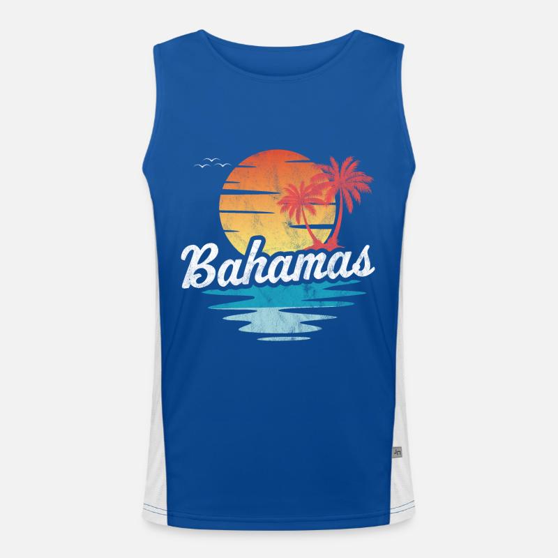 Bahamas Funktionelles Kontrast-Tank Top für Männer 