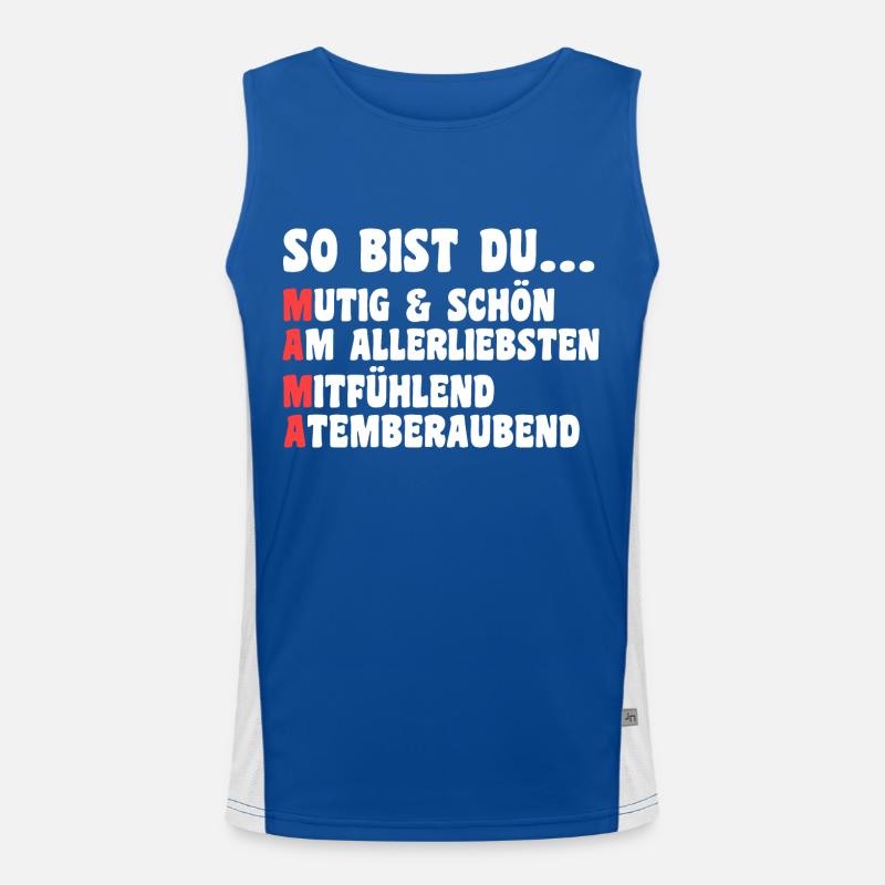 Mutter Muttertag Mama Funktionelles Kontrast-Tank Top für Männer 