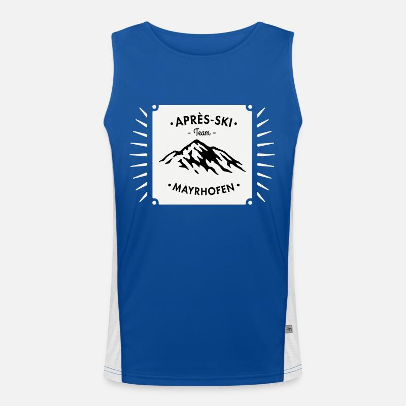 Après-Ski Mayrhofen Funktionelles Kontrast-Tank Top für Männer 