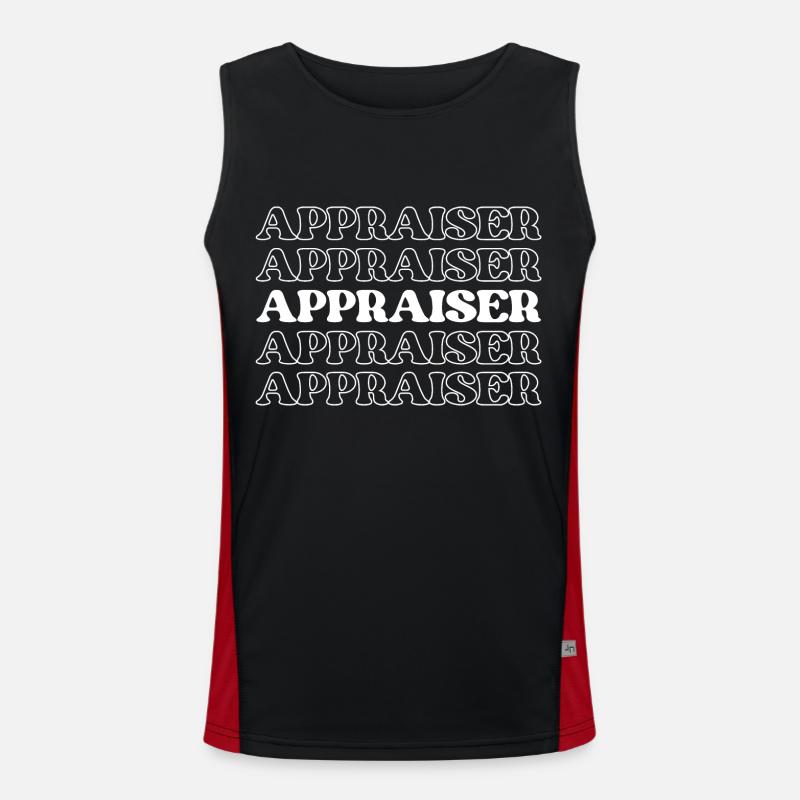 Appraiser Evaluator Appraiser Assessor Valuer Men's Functional Contrast Tank Top 