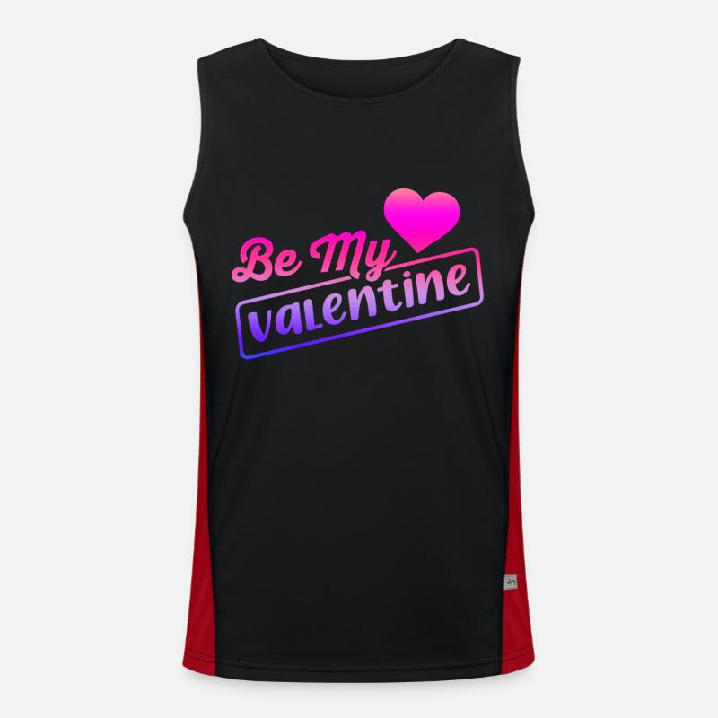 Aimez-moi la Saint-Valentin Joyeux Valentin Saint-Valentin Débardeur respirant contrasté Homme 