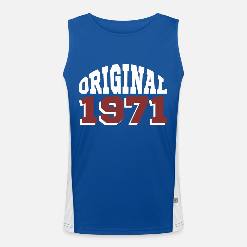 Original 1971 Funktionelles Kontrast-Tank Top für Männer 