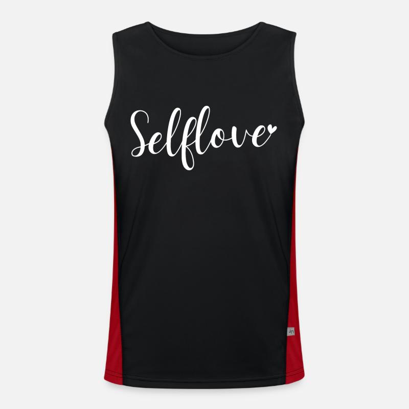 Selbstliebe Funktionelles Kontrast-Tank Top für Männer 