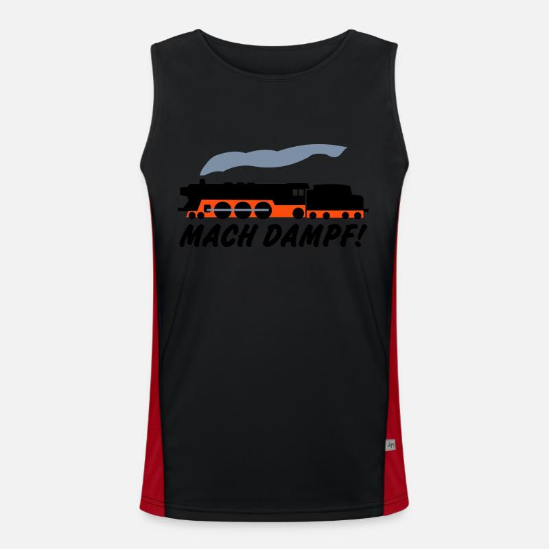 Mach Dampf Funktionelles Kontrast-Tank Top für Männer 