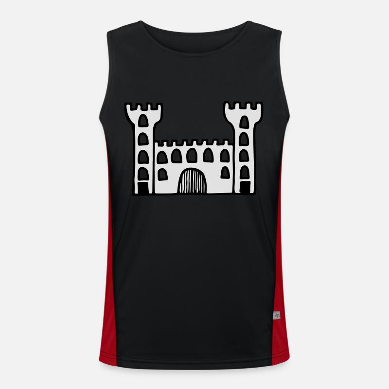 castle Men's Functional Contrast Tank Top 