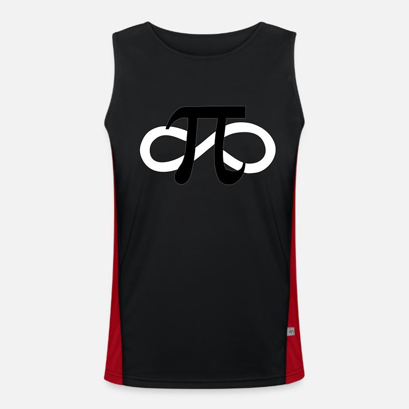 Die Unendlichkeit Funktionelles Kontrast-Tank Top für Männer 