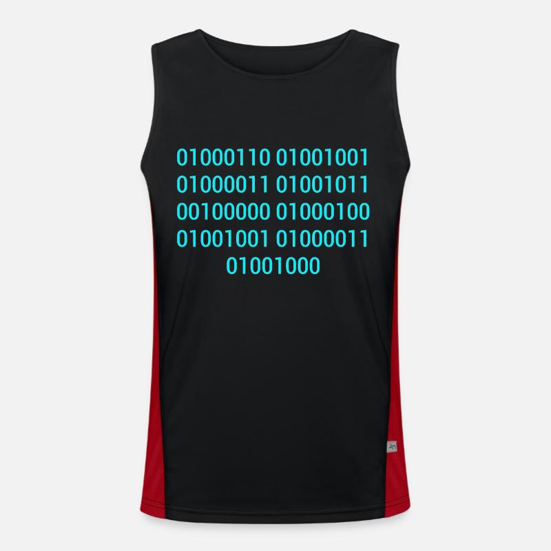 CODE BINAIRE / CODE BINAIRE F**K T’IDÉE CADEAU Débardeur respirant contrasté Homme 