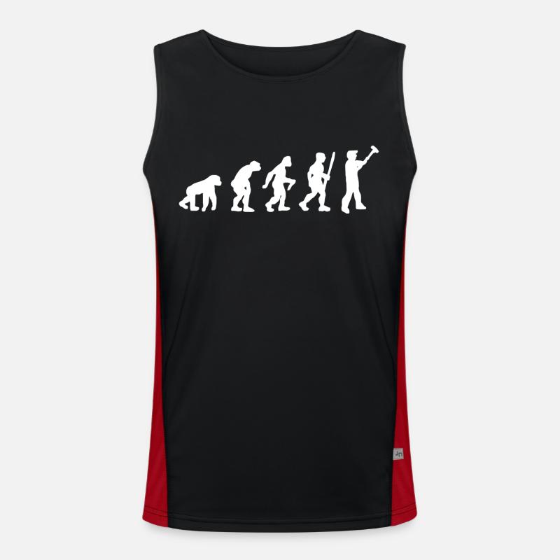 Painters and Varnishers Paint Evolution Brush Men's Functional Contrast Tank Top 
