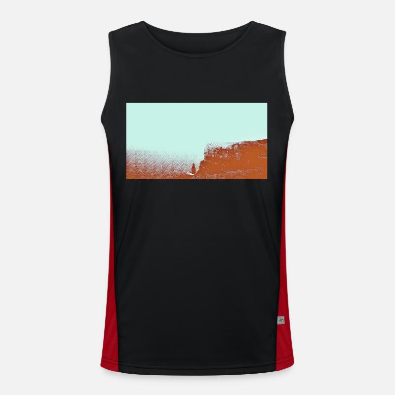 Cliffs of Moher Funktionelles Kontrast-Tank Top für Männer 