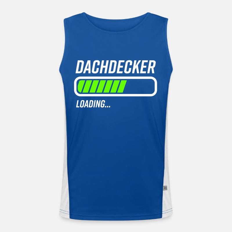 Dachdecker Loading Ladebalken Funktionelles Kontrast-Tank Top für Männer 