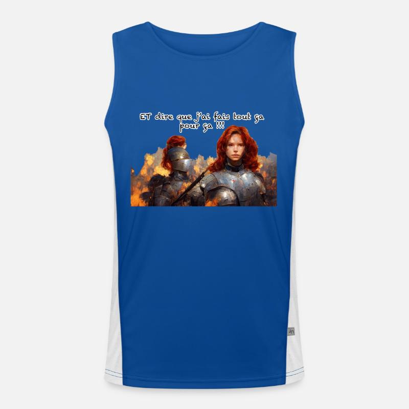 jean d arc Débardeur respirant contrasté Homme 