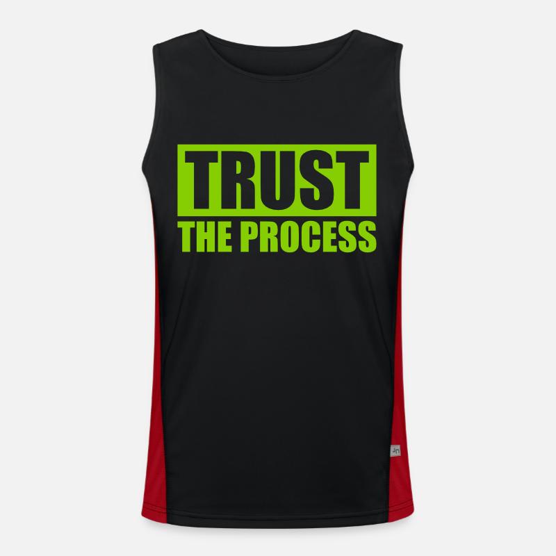trust the process Quote Men's Functional Contrast Tank Top 