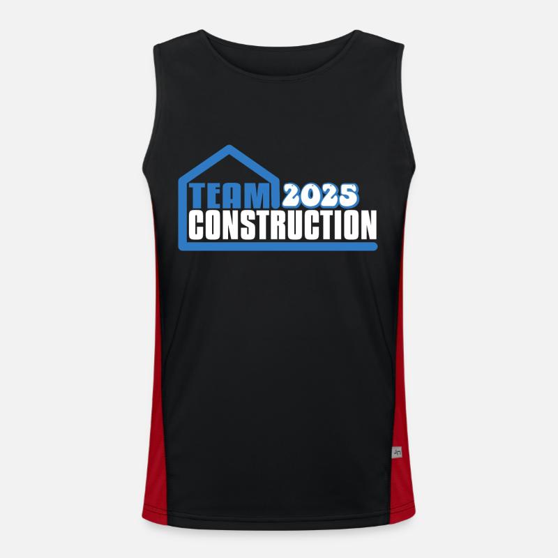 Équipe de construction de maison 2025 Débardeur respirant contrasté Homme 
