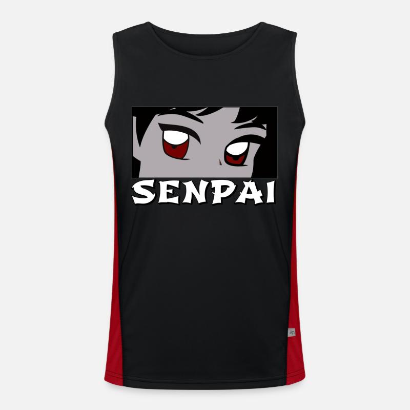 ANIME SENPAI COPULE GOL Canotta sportiva da uomo in contrasto cromatico 