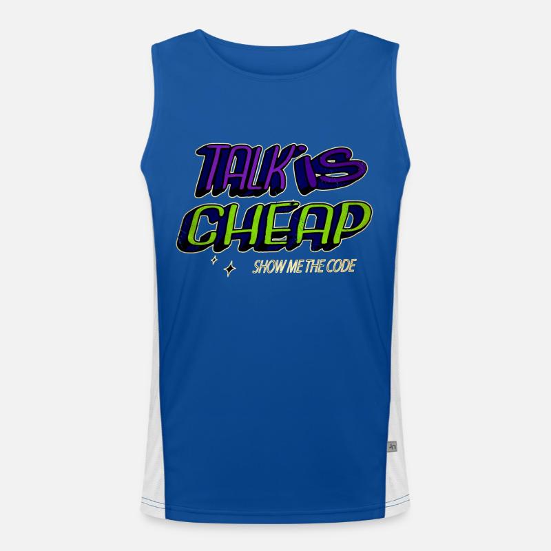 computer language Men's Functional Contrast Tank Top 