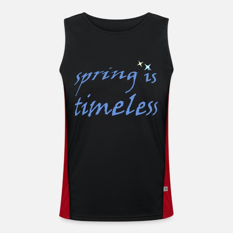 Spring is Timeless Men's Functional Contrast Tank Top 