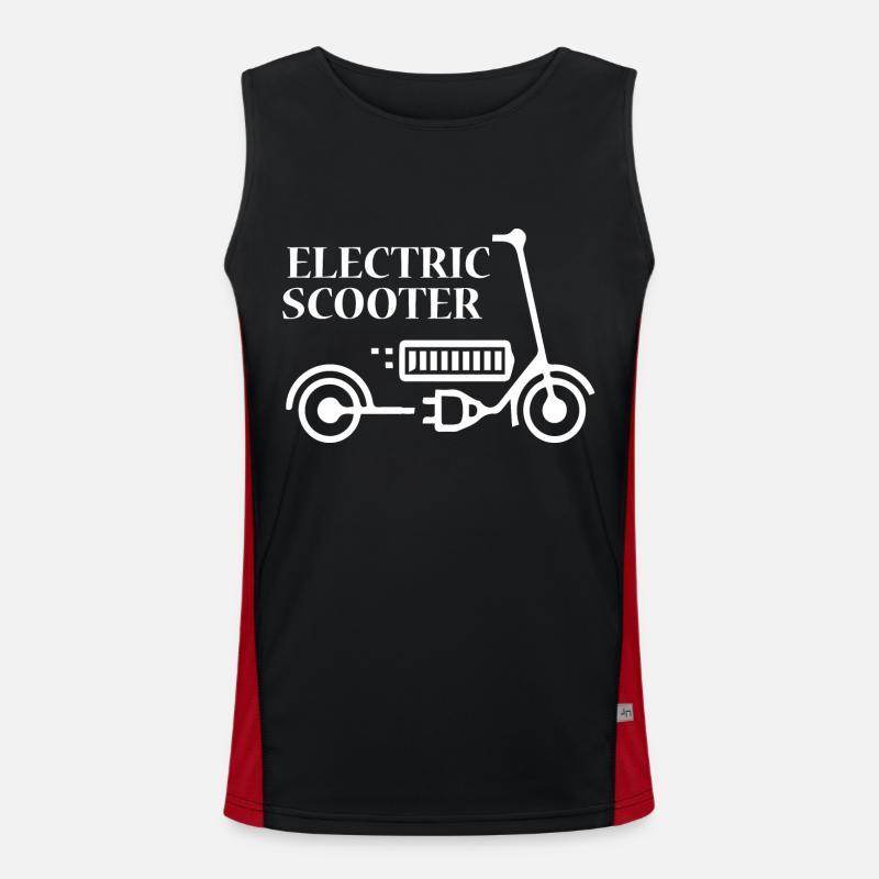 E-Scooter Roller Funktionelles Kontrast-Tank Top für Männer 