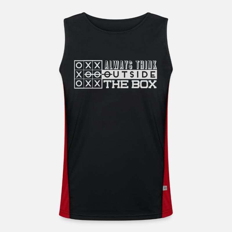 think outside the box Funktionelles Kontrast-Tank Top für Männer 