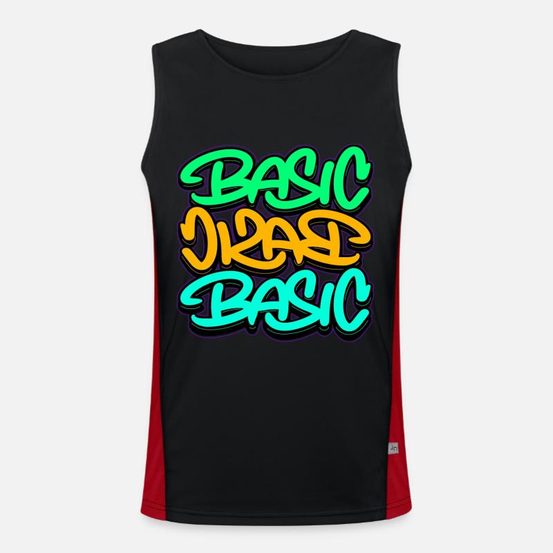 Basic, Design, Handstyle, Art Men's Functional Contrast Tank Top 