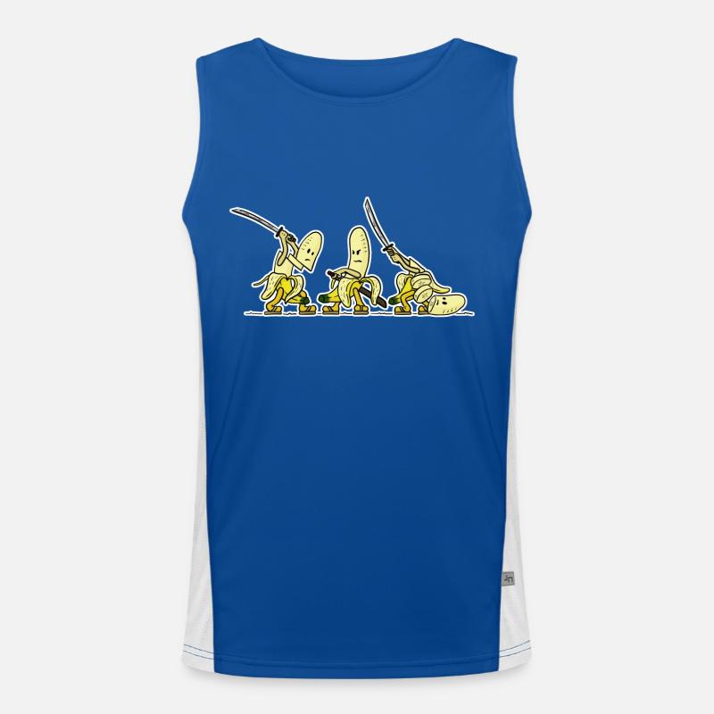 Samurai-Banane Funktionelles Kontrast-Tank Top für Männer