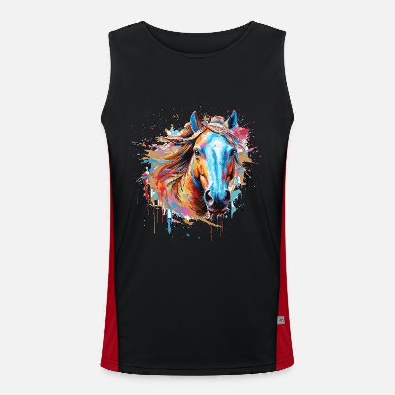 Cheval Débardeur respirant contrasté Homme 
