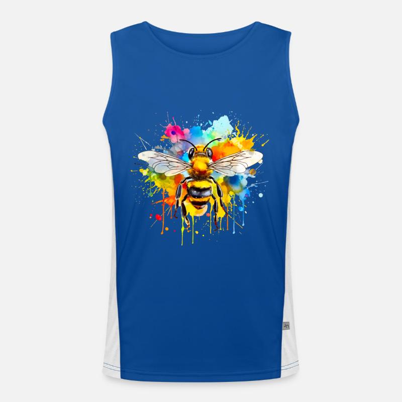 Bee, honey, beekeeper Men's Functional Contrast Tank Top 