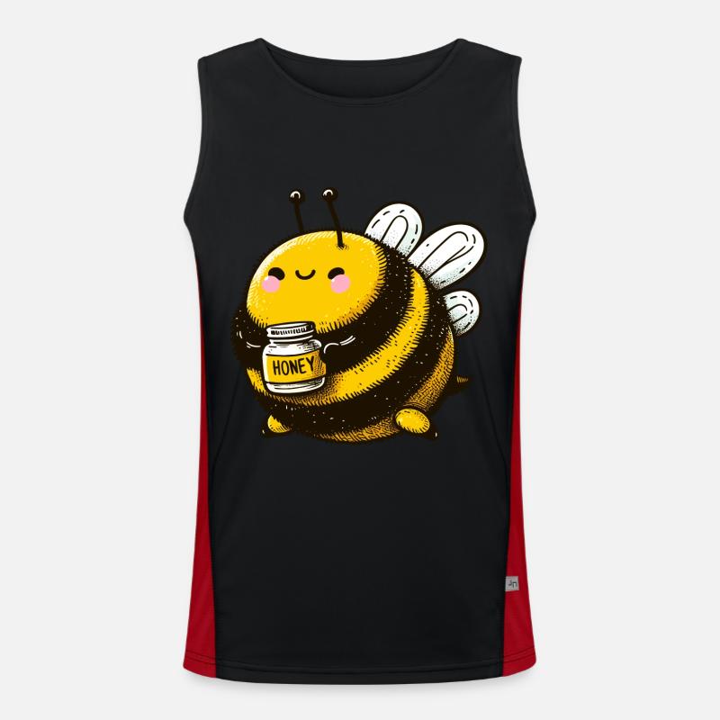 Chubby bee Men's Functional Contrast Tank Top 