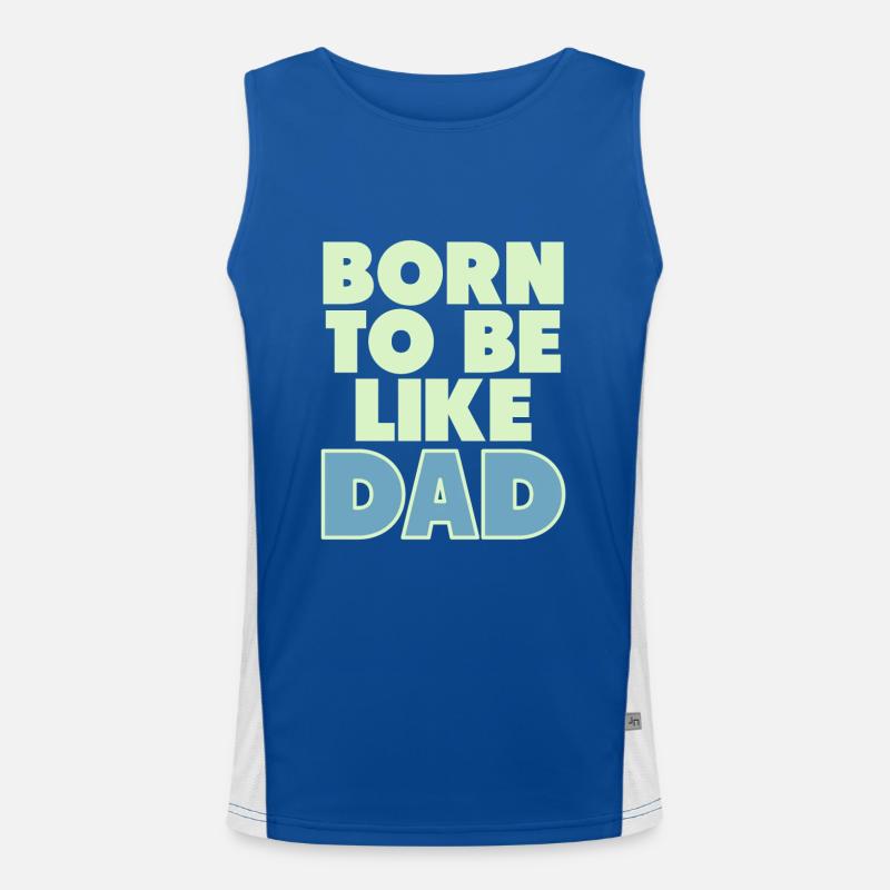 father and son Funktionelles Kontrast-Tank Top für Männer 