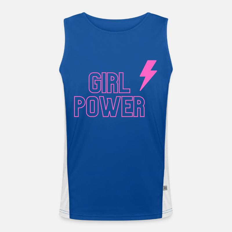 Girl Power blitz Funktionelles Kontrast-Tank Top für Männer 