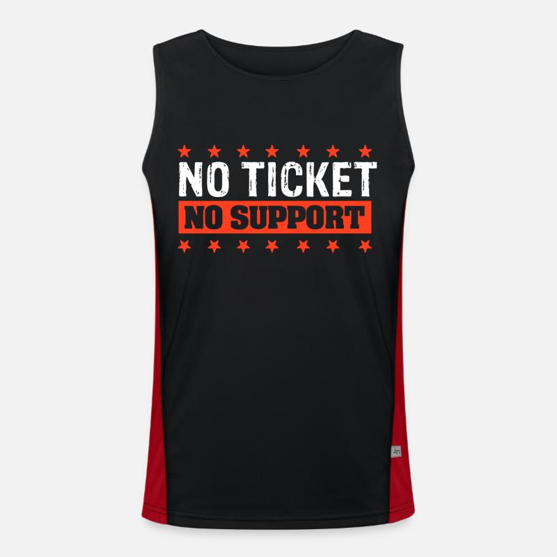 Non Ticket Non Support Informaticien Administrateur IT Débardeur respirant contrasté Homme 