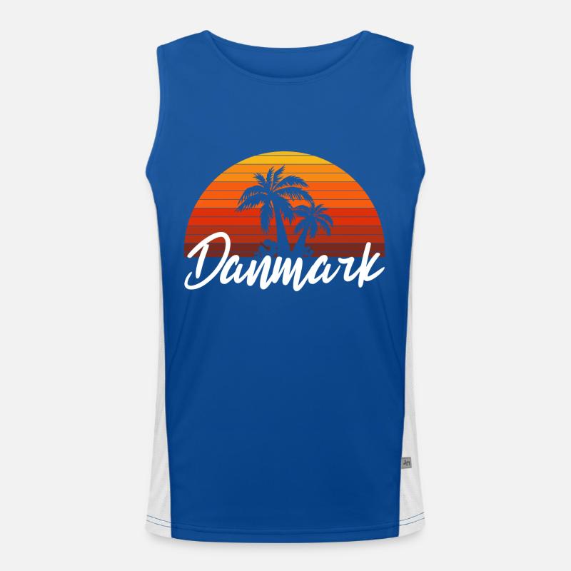 danmark Funktionelles Kontrast-Tank Top für Männer 