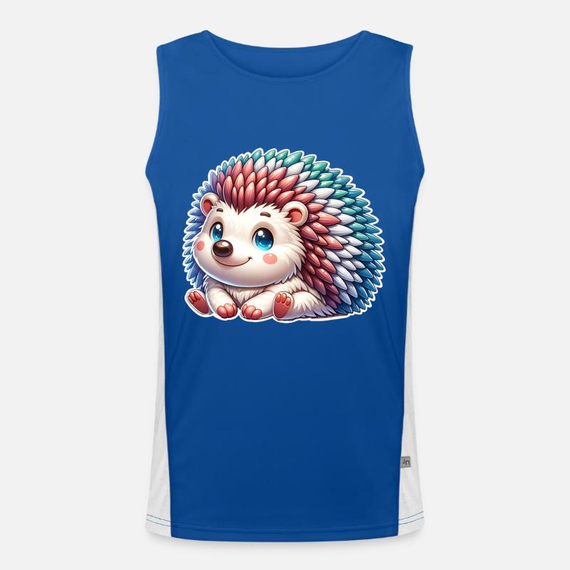 Igel Funktionelles Kontrast-Tank Top für Männer 