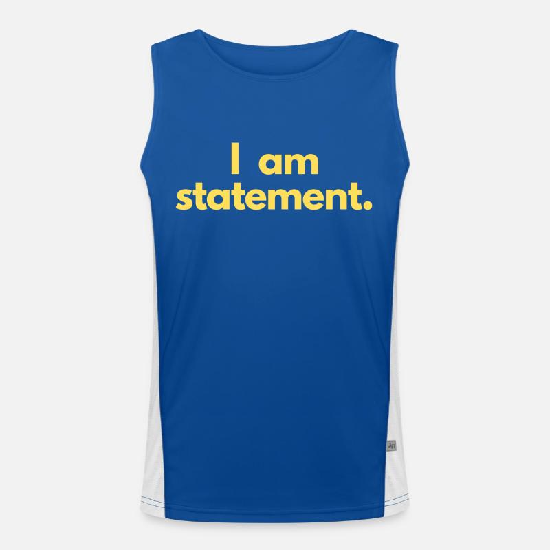 Déclaration txt jaune Débardeur respirant contrasté Homme 