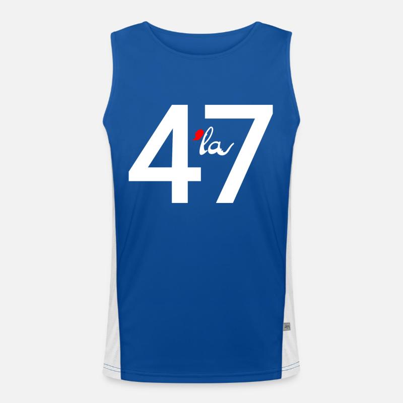47 comma la Men's Functional Contrast Tank Top 