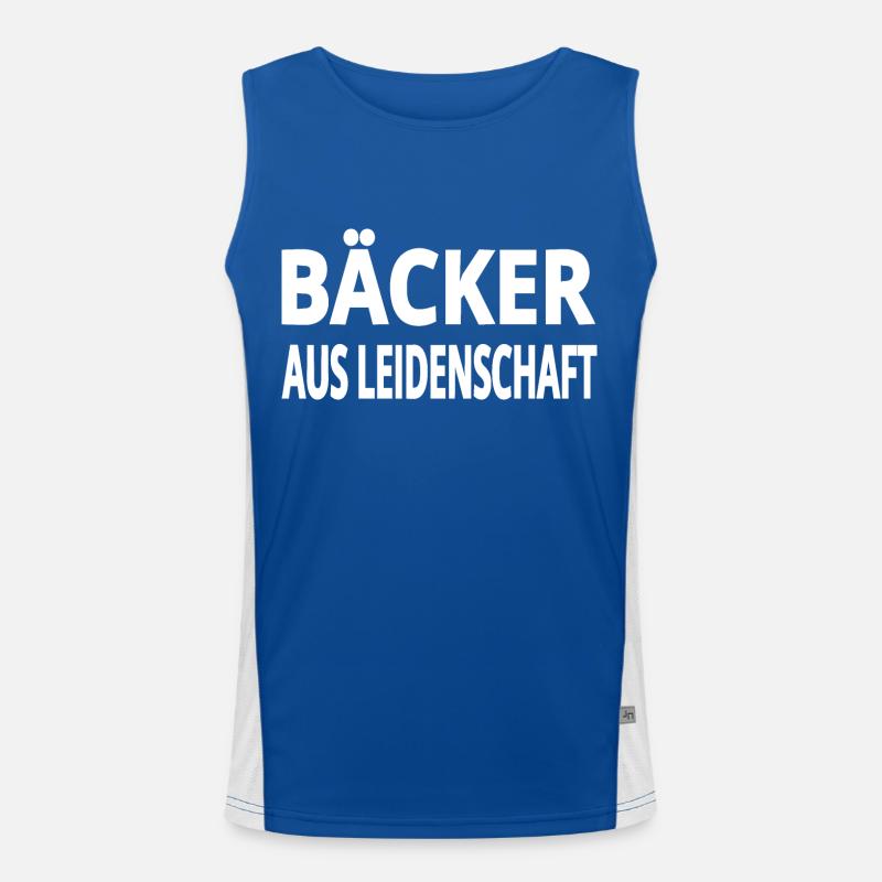 Bäcker Funktionelles Kontrast-Tank Top für Männer 