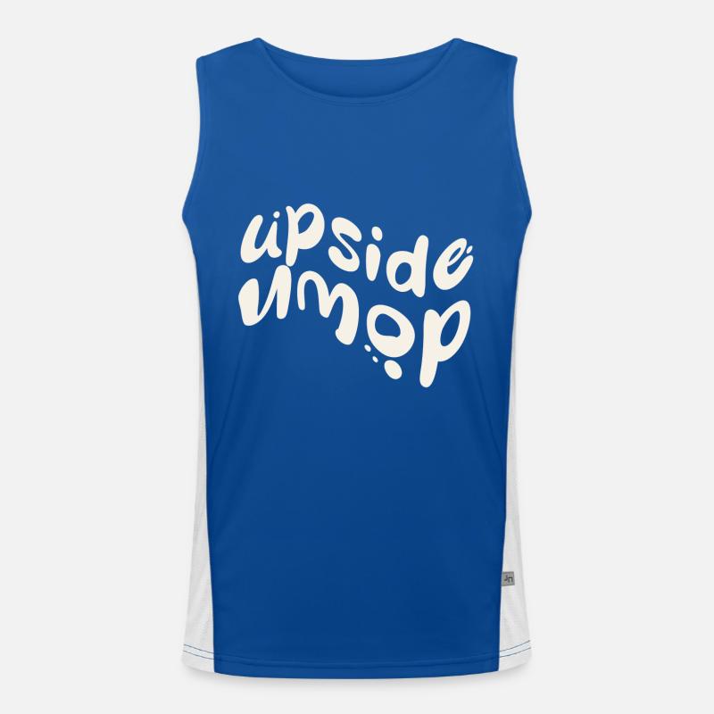 upside down Funktionelles Kontrast-Tank Top für Männer 
