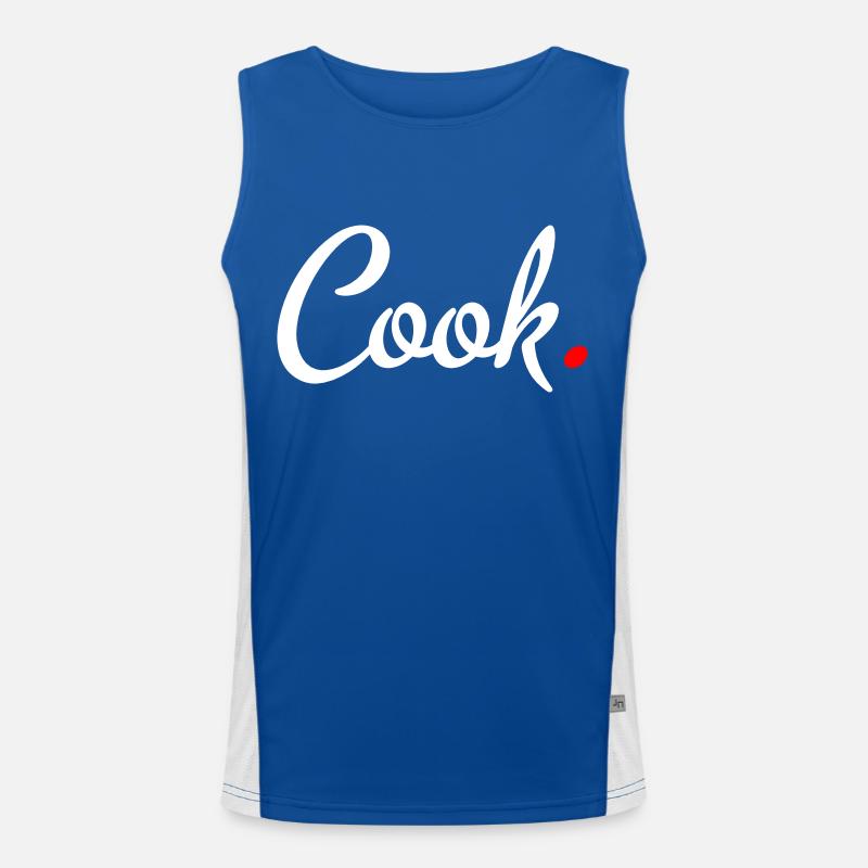 kochen Funktionelles Kontrast-Tank Top für Männer 