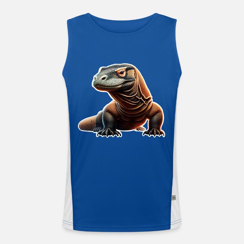 Komodo Dragon Funktionelles Kontrast-Tank Top für Männer 
