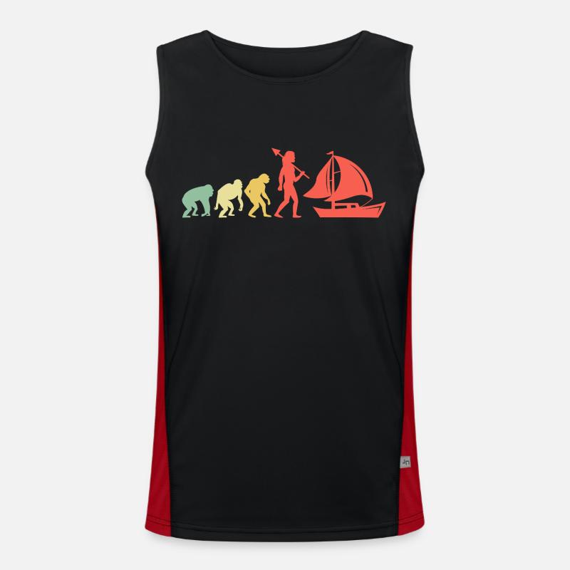 Evolution Boating Paddle Boat Men's Functional Contrast Tank Top 