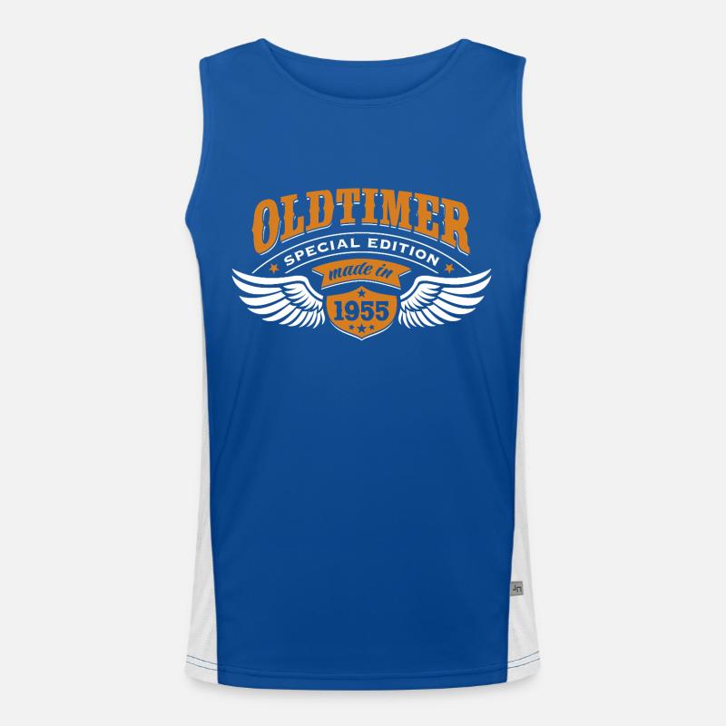 Oldtimer Made in 1955 - Geburtstag - Geschenk Funktionelles Kontrast-Tank Top für Männer 