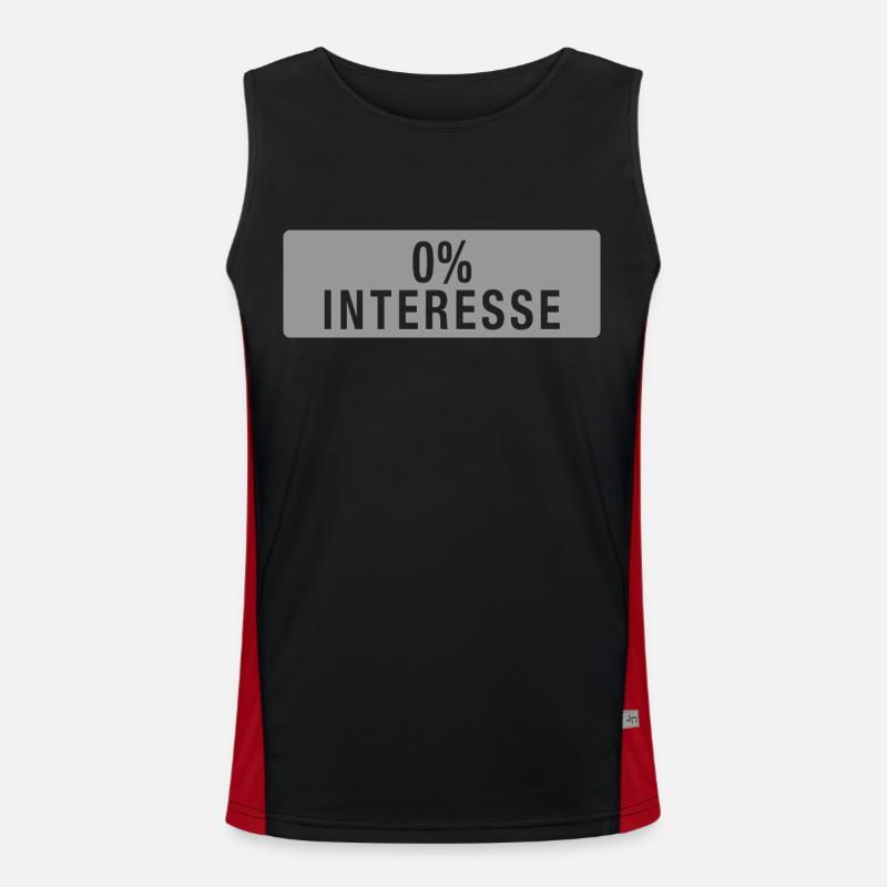 0% Interesse Funktionelles Kontrast-Tank Top für Männer 