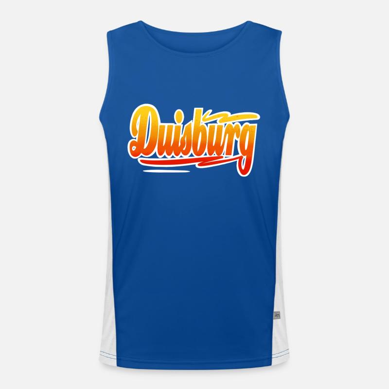Duisburg Funktionelles Kontrast-Tank Top für Männer 