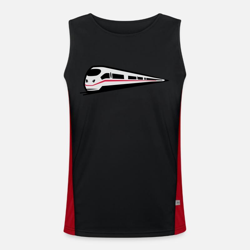 Glace de chemin de fer train Débardeur respirant contrasté Homme 