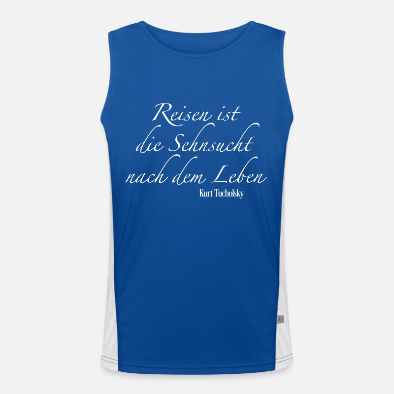 travel Men's Functional Contrast Tank Top 