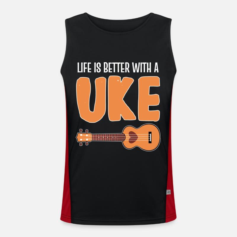 ukulele Men's Functional Contrast Tank Top 