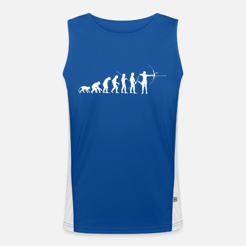 AEvolution de l'homme Arc Classique Recurve Archer Débardeur respirant contrasté Homme 