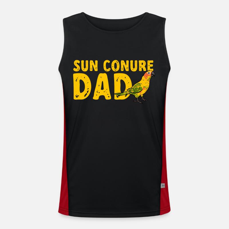 Molinasittich Perroquet Oiseau Perruche du Soleil Débardeur respirant contrasté Homme 